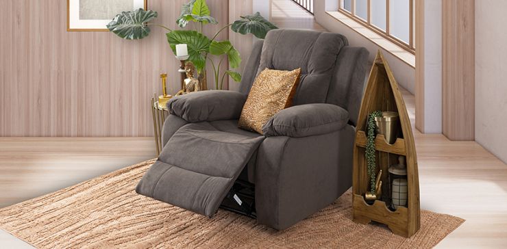 Sillón Reclinable Eléctrico Lur Plus Café 