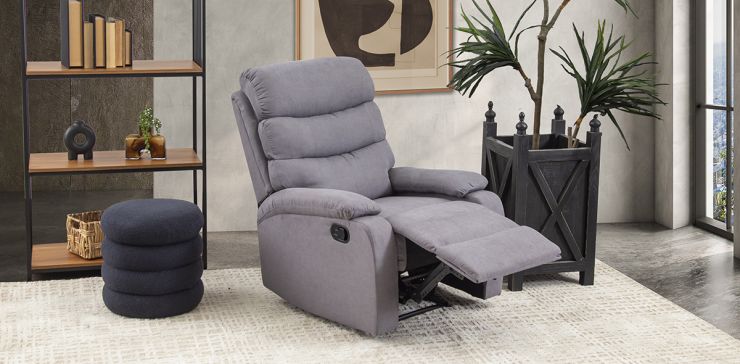 Sillón Reclinable Manual Flirt Gris