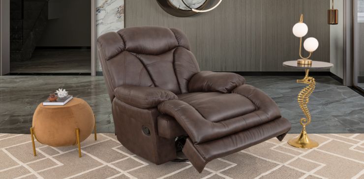 Sillón Reclinable Con Sistema Giratorio Lake Café