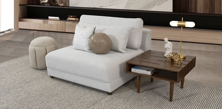 Sillón Sin Brazo Eland CL Gris