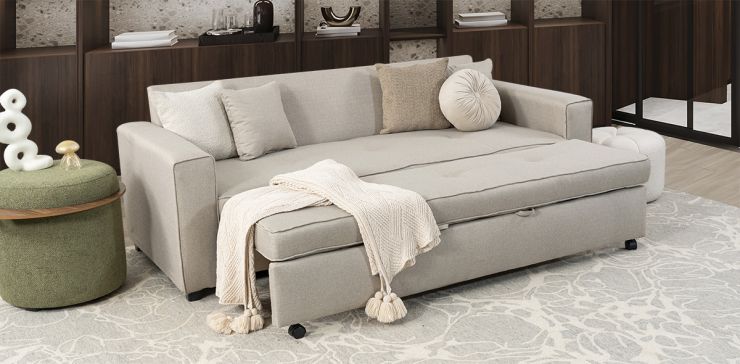 Sofá Cama Gales Beige