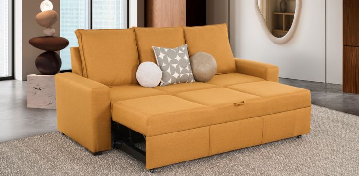 Sofá Cama Toronto Mostaza