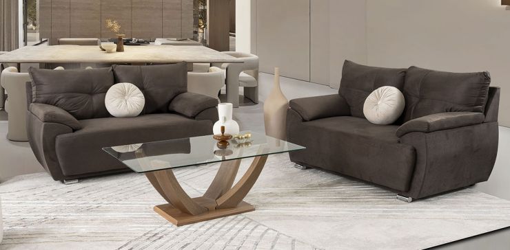 Sala Cartagena Soft Cocoa 2 Piezas