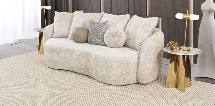 Sofá 3 Plazas Cornelia CL Beige