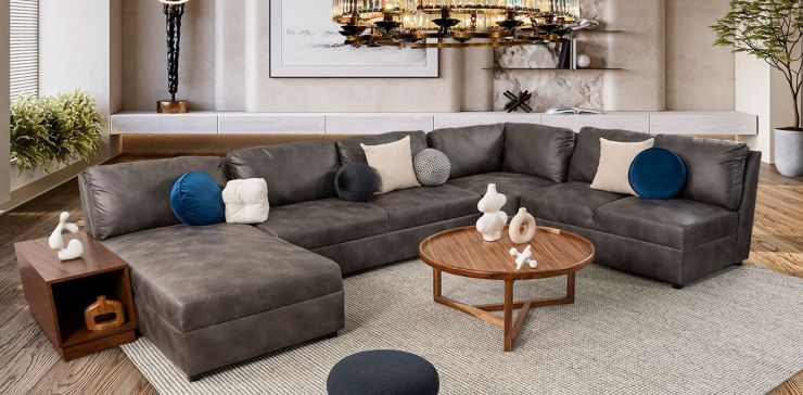 Sala Gea Montana Gris 4 Piezas