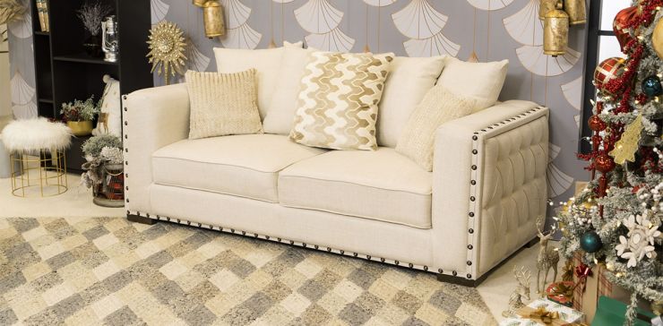 Sofá 3 Plazas Morris Ivory