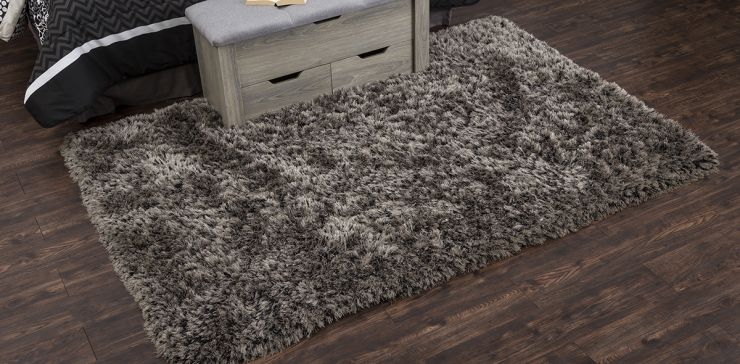 Tapete Decorativo 230x160 Cm Shaggy Gris Oxford