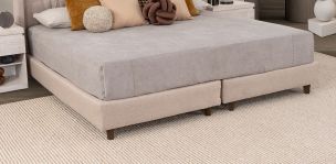 Base De Cama King Size Estela Beige