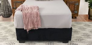 Base De Cama Individual Megan Negro