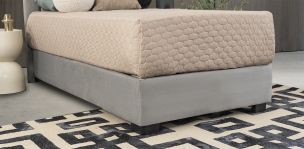 Base De Cama Individual Megan Gris
