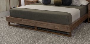 Base De Cama King Size Veliero CL Café Nogal