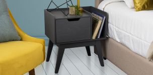 Buró Con Revistero Zeus Gris