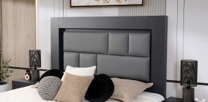 Cabecera King Size Bali Gris