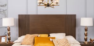 Cabecera King Size Beluga Café