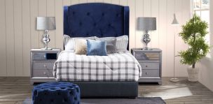 Cabecera Matrimonial Perla Plus Azul