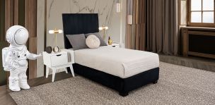 Cama Individual Megan Negro