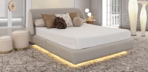 Cama Queen Size Nova Beige