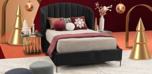 Cama Matrimonial Anika Negro