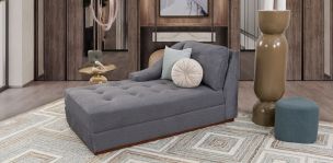 Sillón Largo Brazo Izquierdo Tifany Plus Gris Smoke