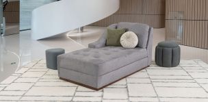 Sillón Largo Brazo Izquierdo Tifany Plus Gris Acero