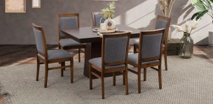 Comedor De 120 CM Montreal Gris 7 Piezas