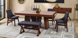 Comedor Odette Gris 6 Piezas