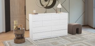 Cómoda Con 12 Cajones Zoe Life Blanco