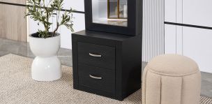 Cómoda Dos Cajones Para Espejo Bali Gris