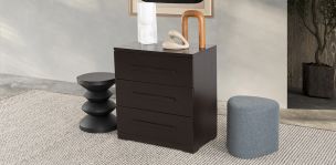 Cómoda Con 3 Cajones Zoe Life Chocolate