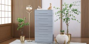 Cómoda Con 6 Cajones Zoe Life Plata