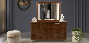Cómoda Con Espejo Akira Café