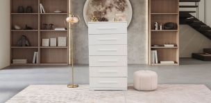 Cómoda Con 6 Cajones Zoe Life Blanco