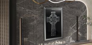 Cuadro Figura Cruz Cristal GD-9606 