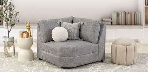 Sillón Esquinero Elite Gris Claro