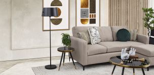 Lámpara De Piso Grecia Negro AP390