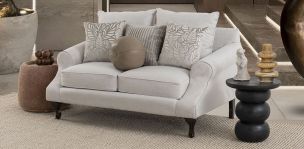 Sofá 2 Plazas James Fiora Ecru Blanco