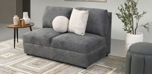 Sofá 2 Plazas Elite Gris Charcoal