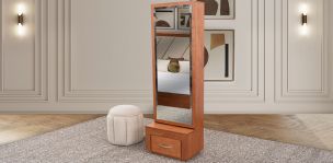 Espejo Vertical Chapa Natural Margot Café