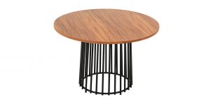 Mesa Comedor Redonda 120 Cm Valentina Café