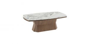 Mesa Comedor Irregular 220 X 120 Cm Luanda CL Café 