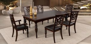 Comedor Con Extensión Varsovia Pl Café 7 Piezas