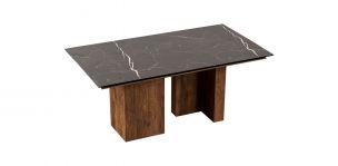 Mesa Comedor 180 x 100 Cm Birmania Negro