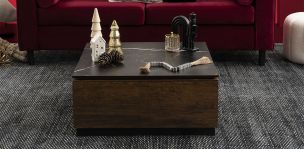 Mesa de Centro Con Cajón Birmania Negro