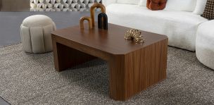 Mesa De Centro Rectangular Vitto Café