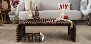 Mesa De Centro Rectangular Parota Chiman Café