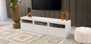 Mesa TV 180 Cm Toronto Life Blanco