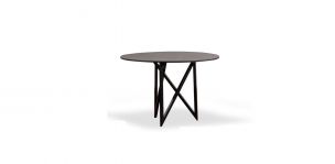 Mesa Comedor 120 Cm Redonda Nápoles Negro