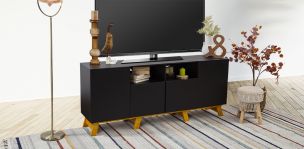Mueble tv blanco de 180 cm  Al mejor precio — Qechic