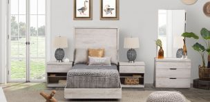 Recámara Individual Haití Blanco 3 Piezas