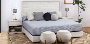 Recámara King Size Haití Con Burós Jr Blanco 3 Piezas